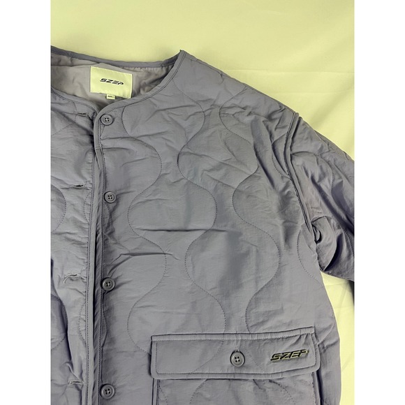 SZEP Jackets & Blazers - SZEP Quilted Button Front Jacket Lavender Purple M‎ L